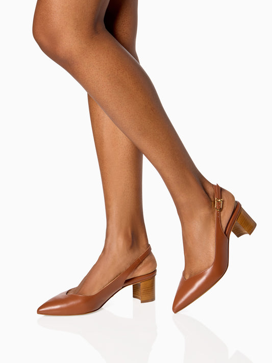 Perfect Emma Sling 50 in Cognac Calf
