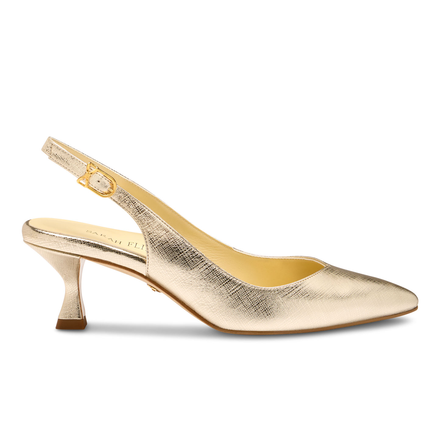 Perfect Kitten Sling 50 in Gold Saffiano