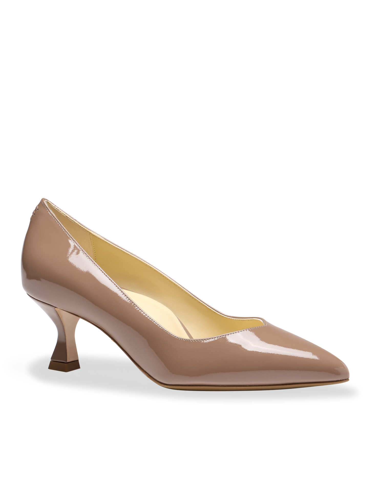 Perfect Kitten Pump 50 in Dusty Brown Patent
