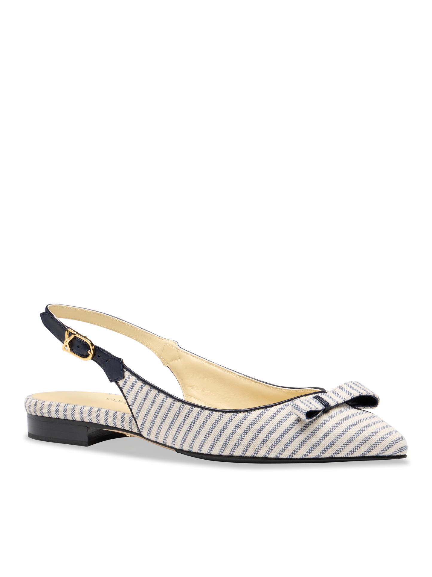 Natalie Sling in Navy Striped Linen