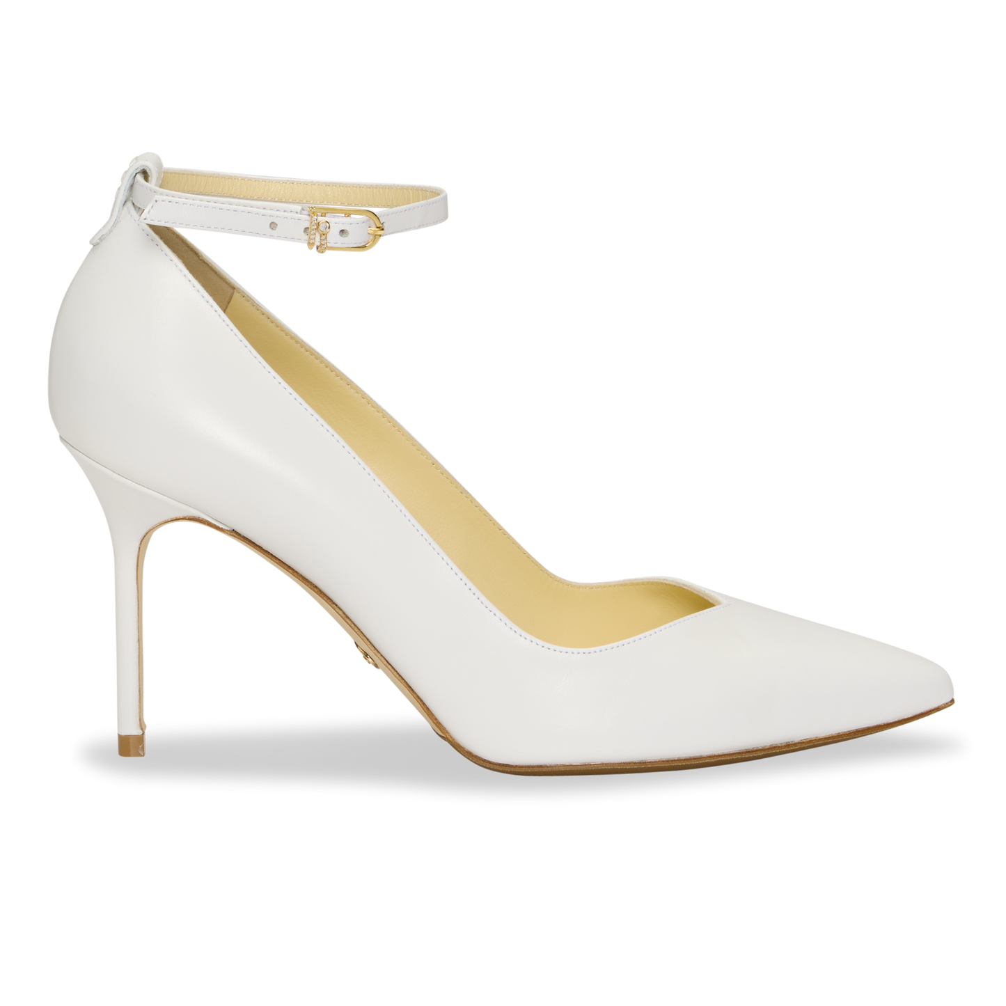 Perfect Shiffon Pump 85 in White Calf