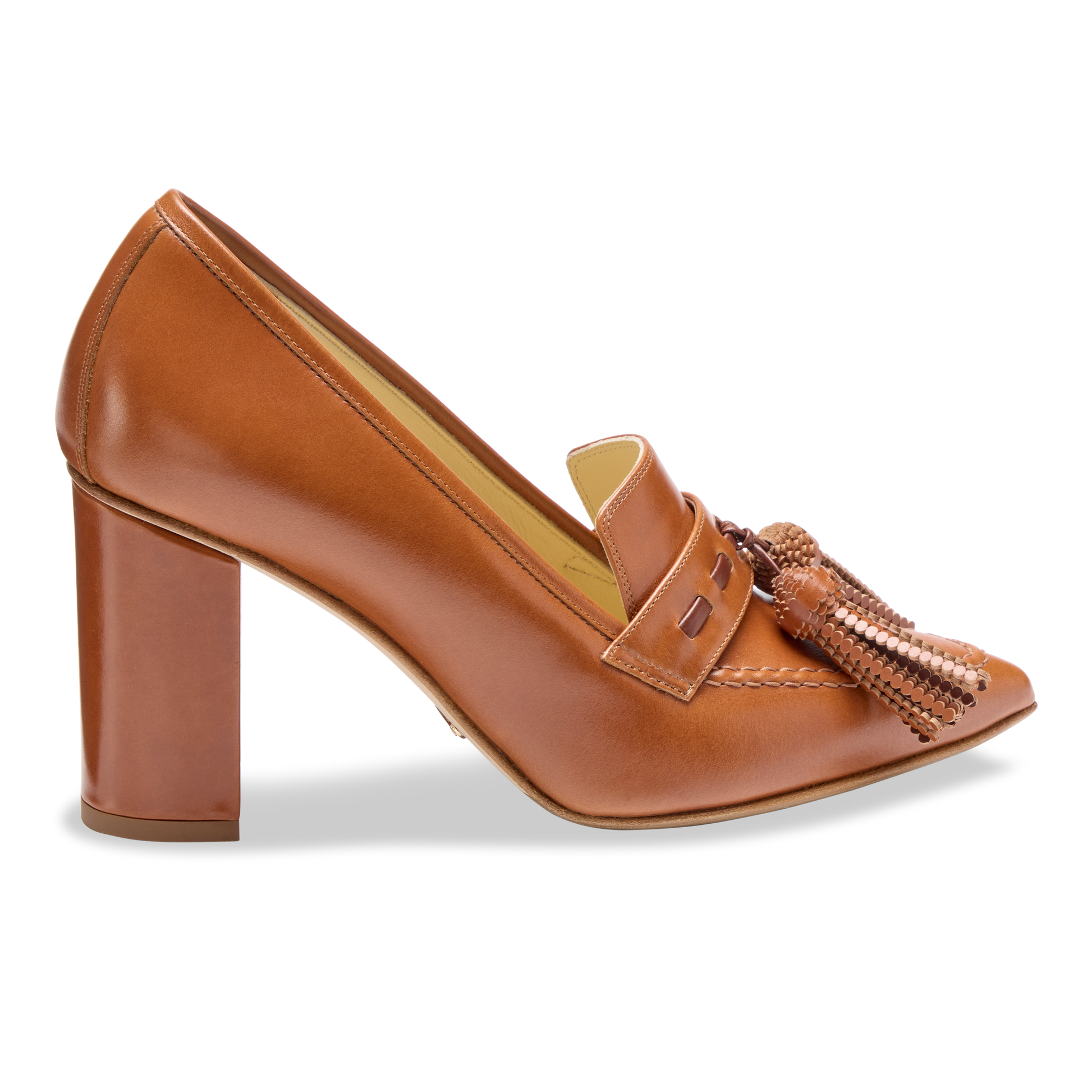 Perfect Janet 85 in Cognac Box Calf