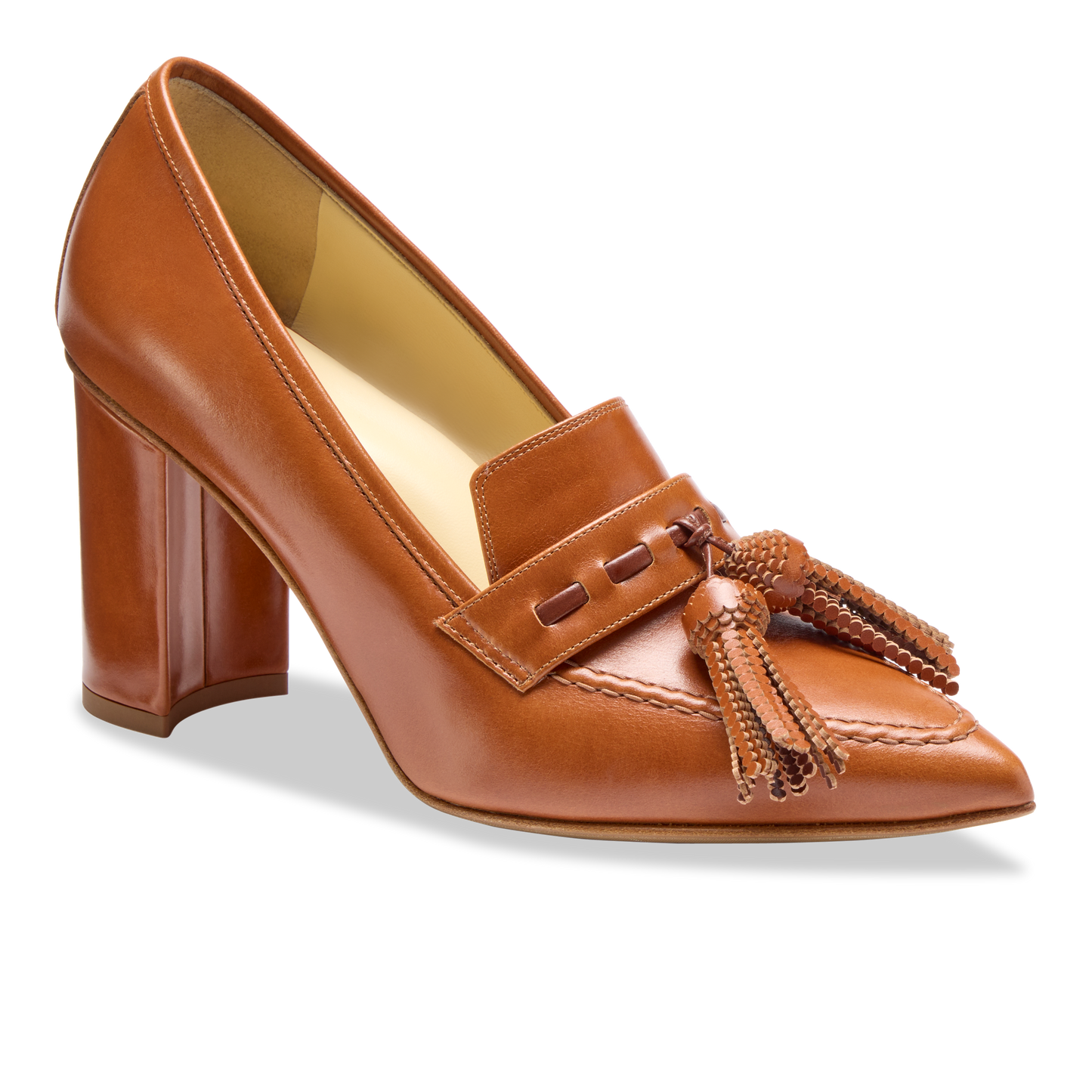 Perfect Janet 85 in Cognac Box Calf