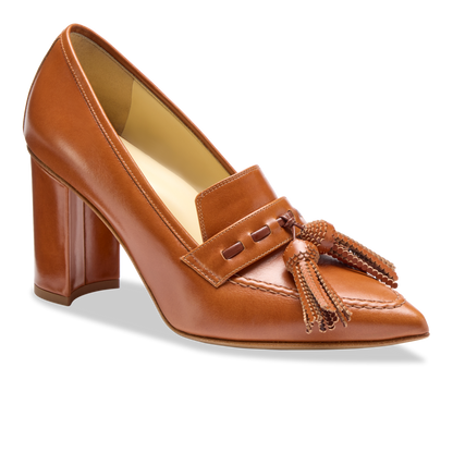 Perfect Janet 85 in Cognac Box Calf