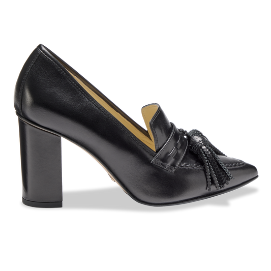 Perfect Janet 85 in Black Box Calf