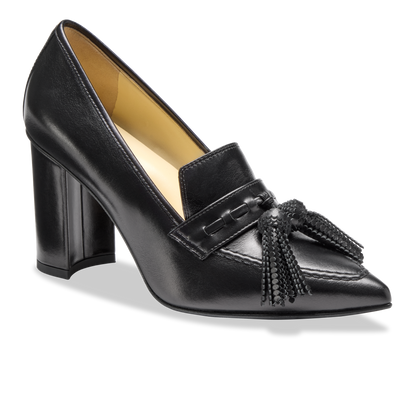 Perfect Janet 85 in Black Box Calf