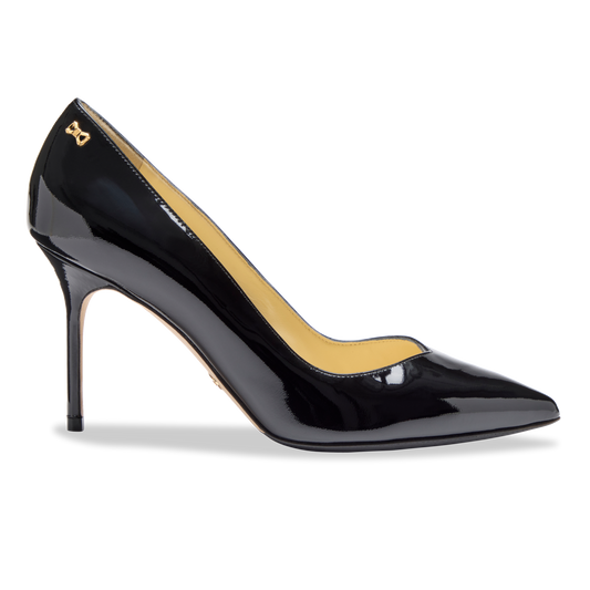 Perfect Pump 85 in Black Patent