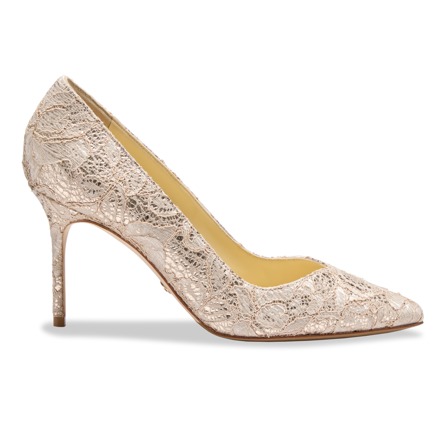 Perfect Pump 85 in Gold Lace