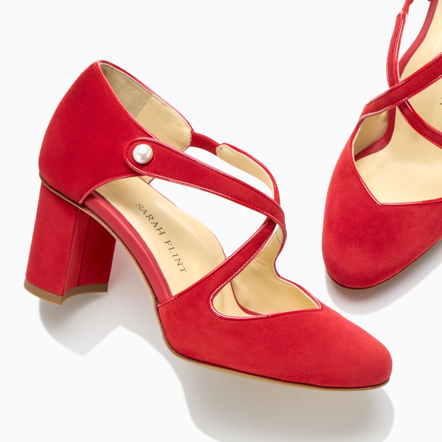 Perfect Bobbie 70 in Lipstick Red Suede