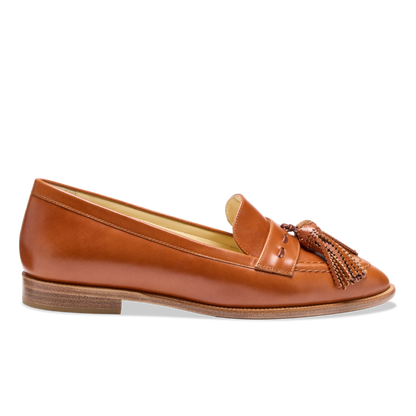 Janet Loafer in Cognac Box Calf