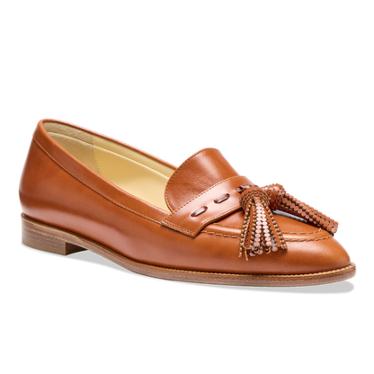 Janet Loafer in Cognac Box Calf