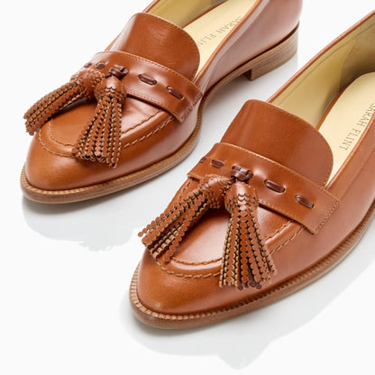 Janet Loafer in Cognac Box Calf