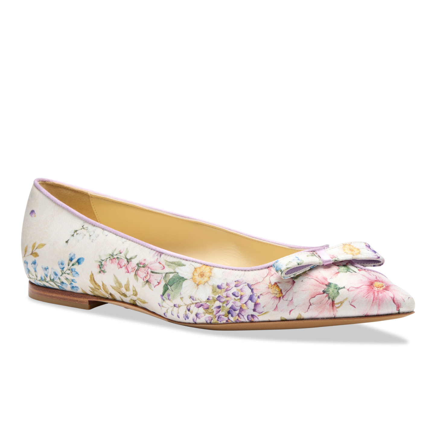 Natalie in White Floral Silk