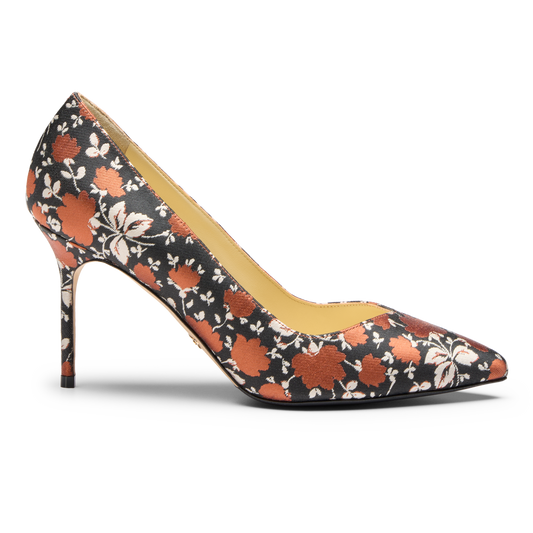 Perfect Pump 85 in Autumn Floral Jacquard