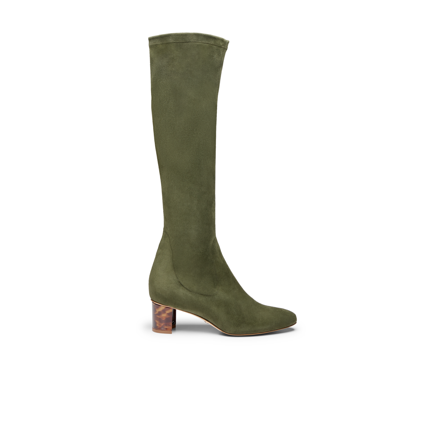 Alexandra 50 in Olive Stretch Suede