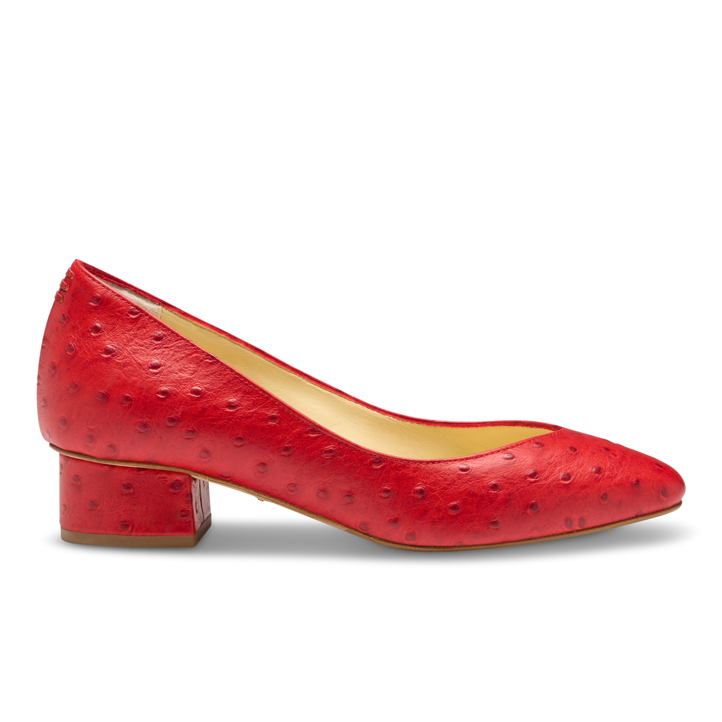 Laurel 30 in Cherry Ostrich Embossed Calf