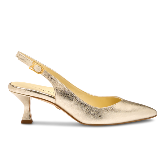 Perfect Kitten Sling 50 in Gold Saffiano