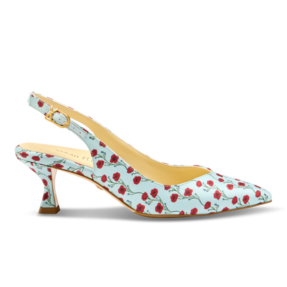 Perfect Kitten Sling 50 in Poppy Printed Silk