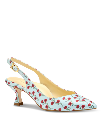 Perfect Kitten Sling 50 in Poppy Printed Silk