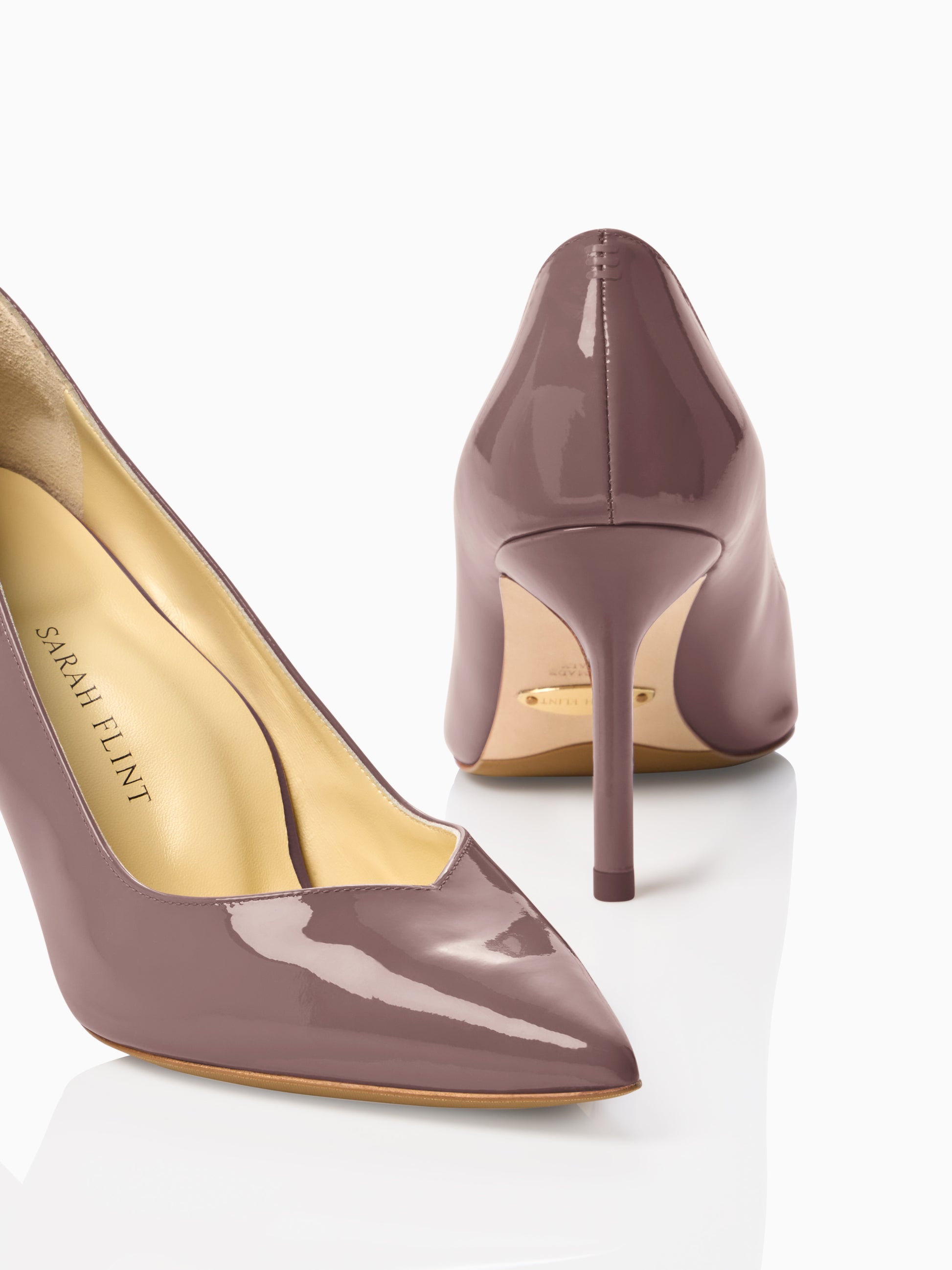 Perfect Pump 85 in Toasted Mauve Patent