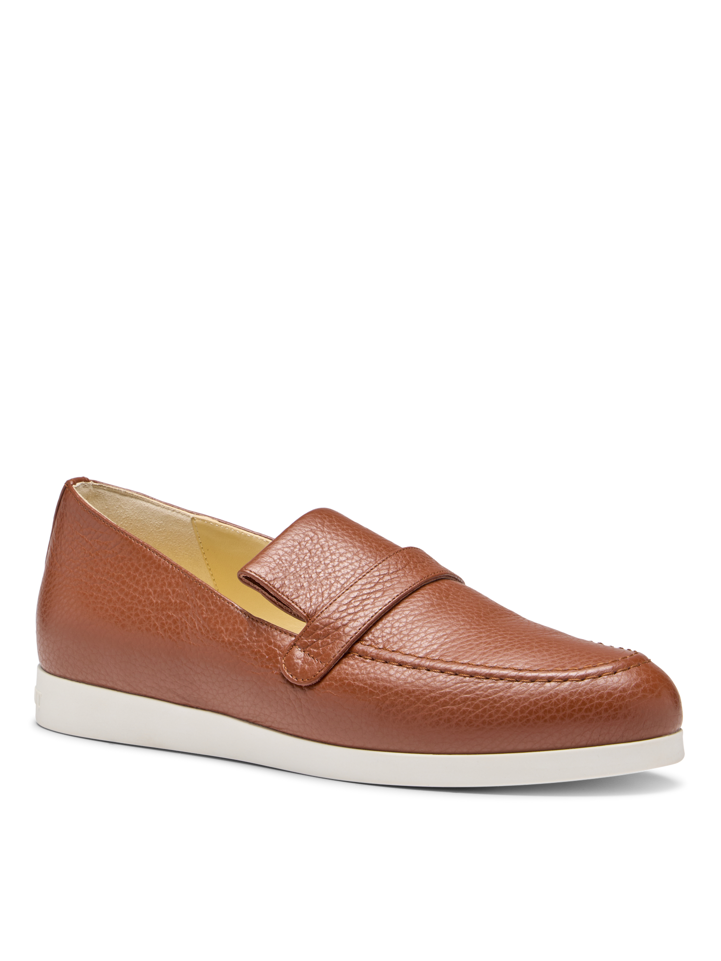 Alysia Sneaker in Saddle Pebbled Leather