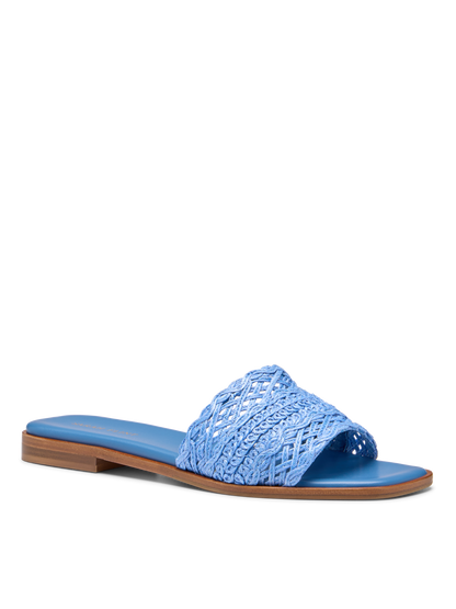 Lisa Slide in Blue Raffia