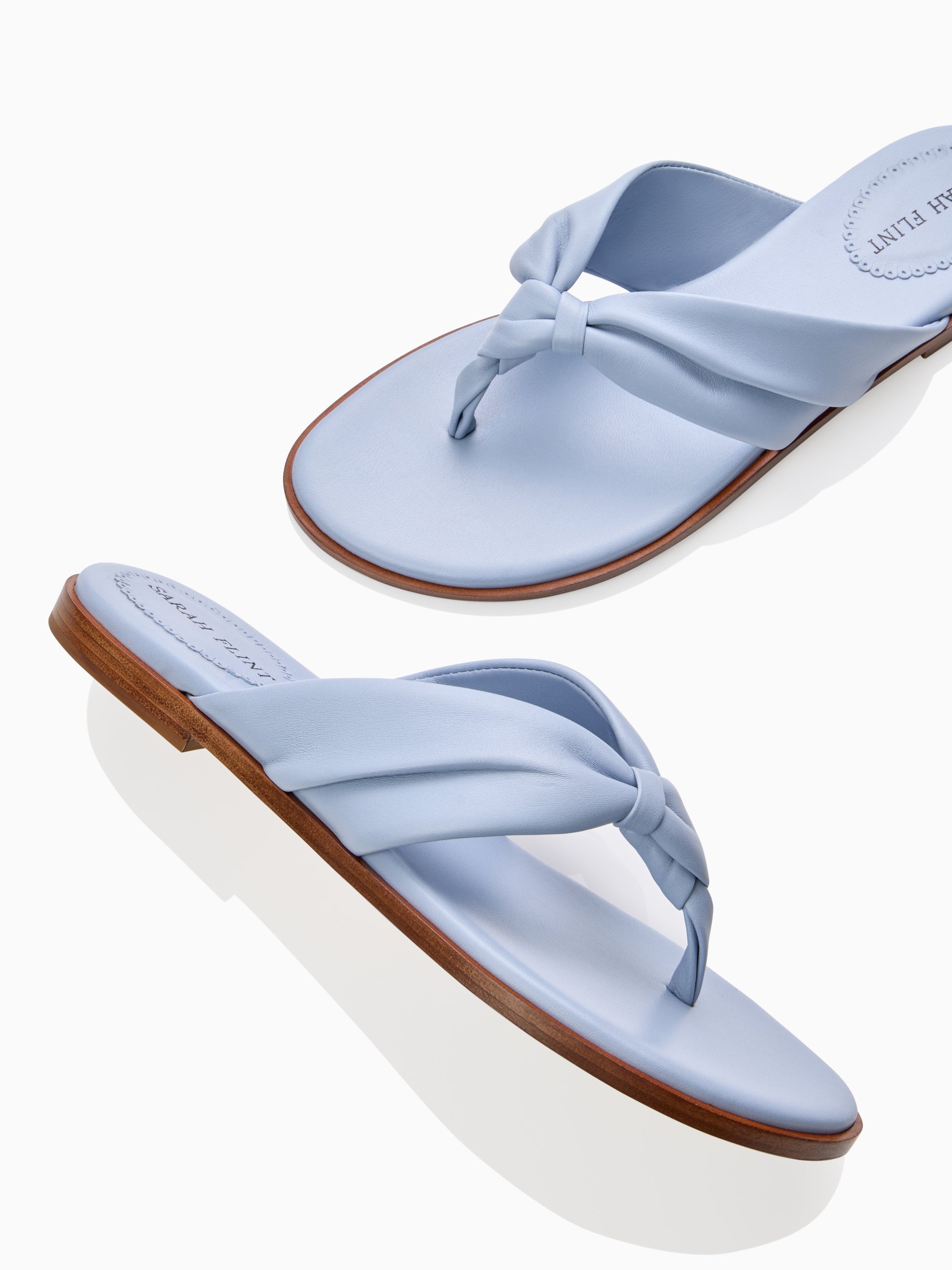 Maeve Sandal in Dusty Blue Nappa