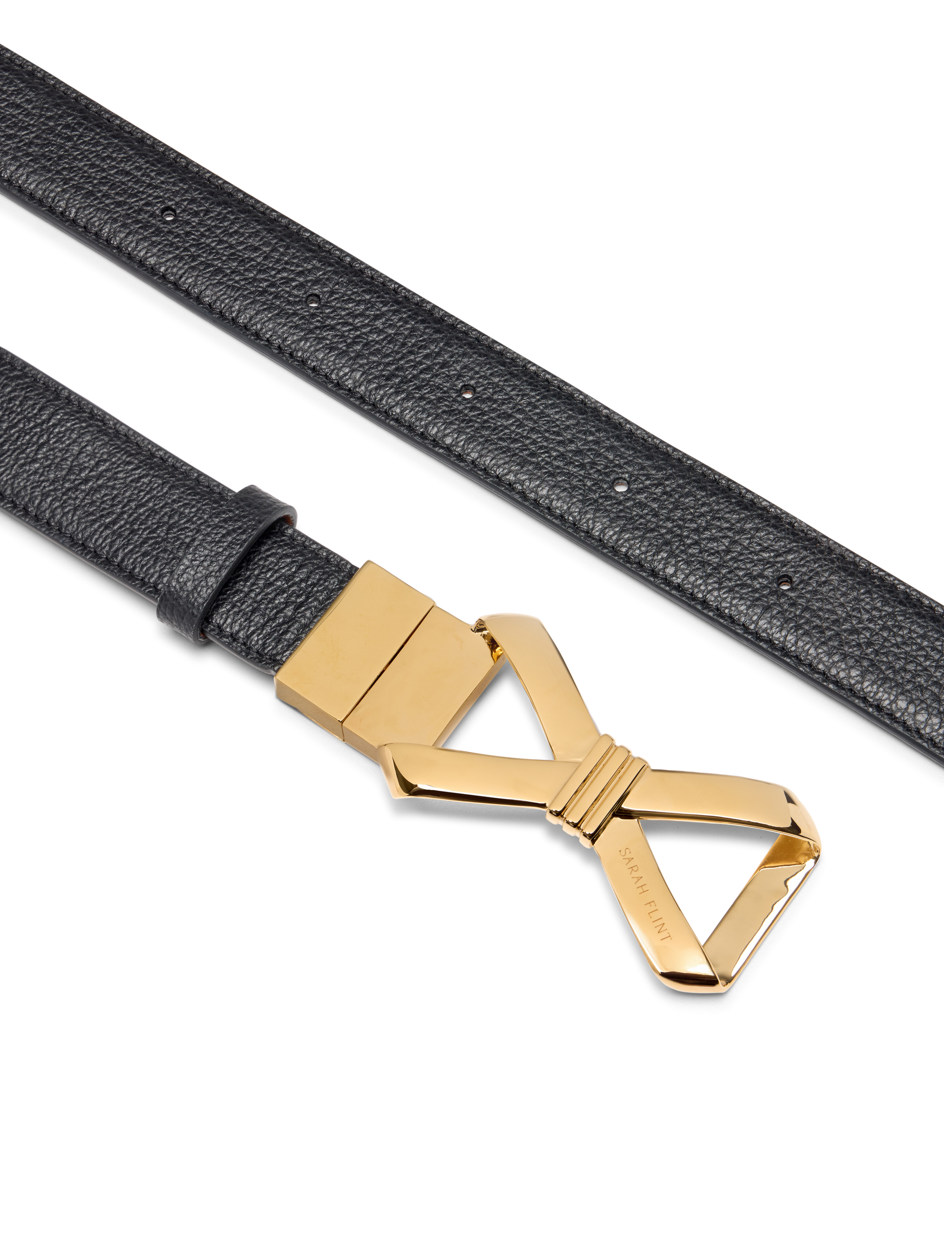 Reversible Mirjana Belt in Black And Cognac Calf