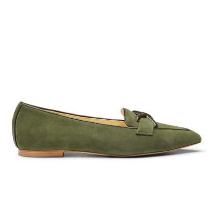 Mirjana Loafer in Olive Suede
