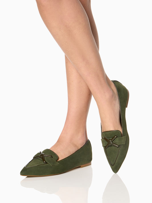 Mirjana Loafer in Olive Suede