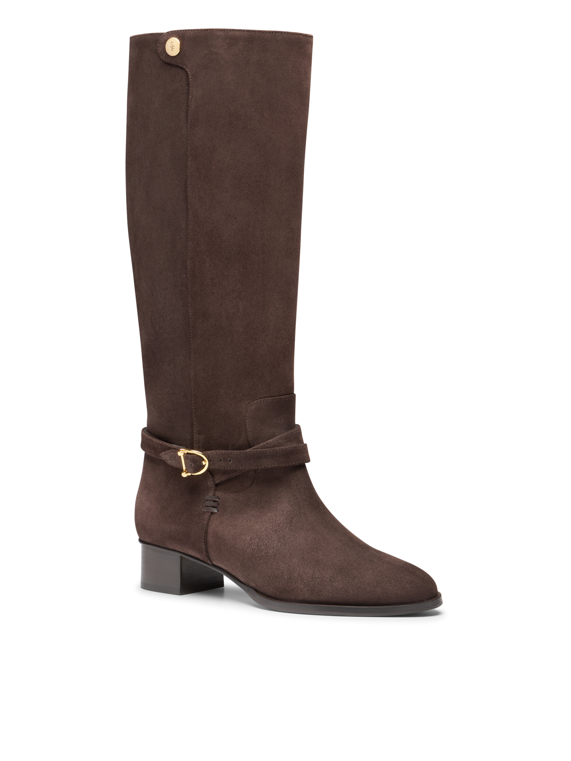Perfect Riding Boot in Deep Espresso Crosta
