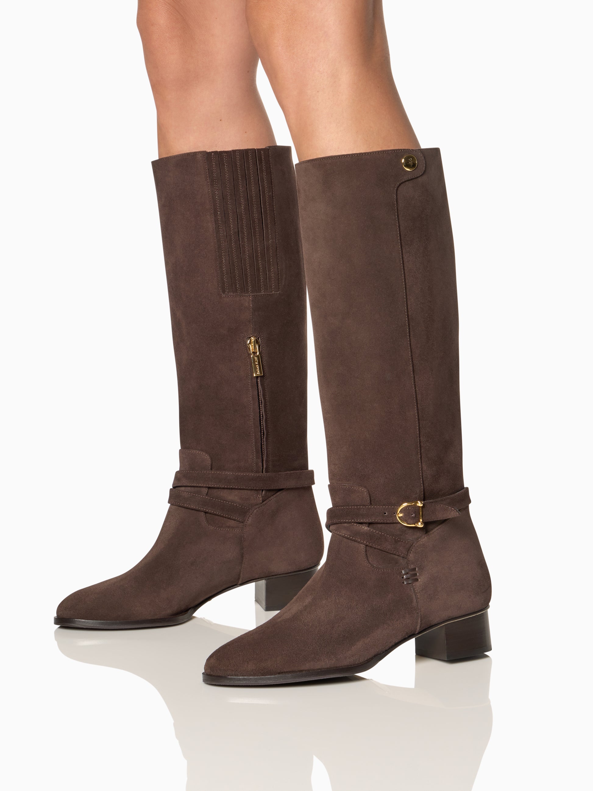 Perfect Riding Boot in Deep Espresso Crosta