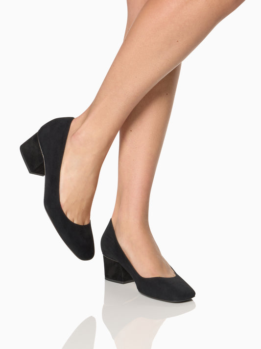 Perfect Stephanie 45 in Black Suede