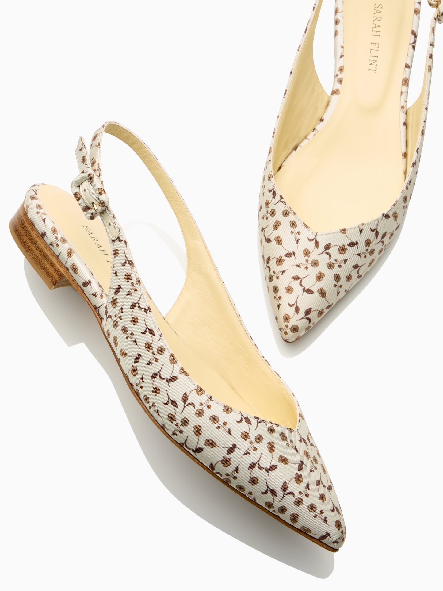 Stella in Sepia Floral Silk