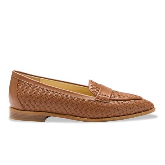 Judy Loafer in Saddle Woven Calf