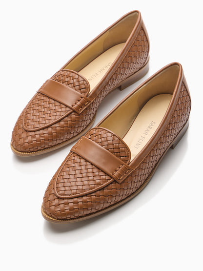 Judy Loafer in Saddle Woven Calf