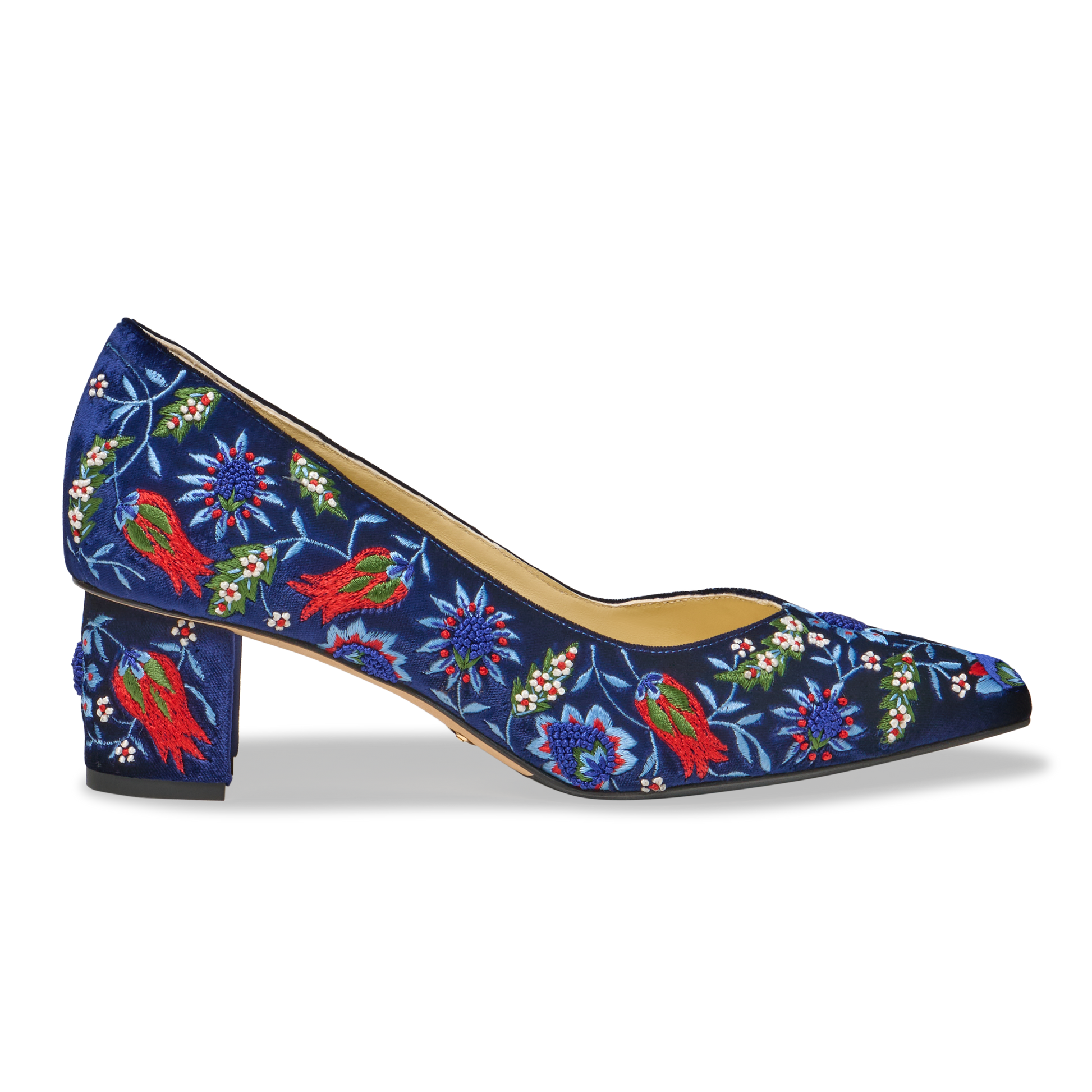 Perfect Emma in Sapphire Floral Velvet Embroidery