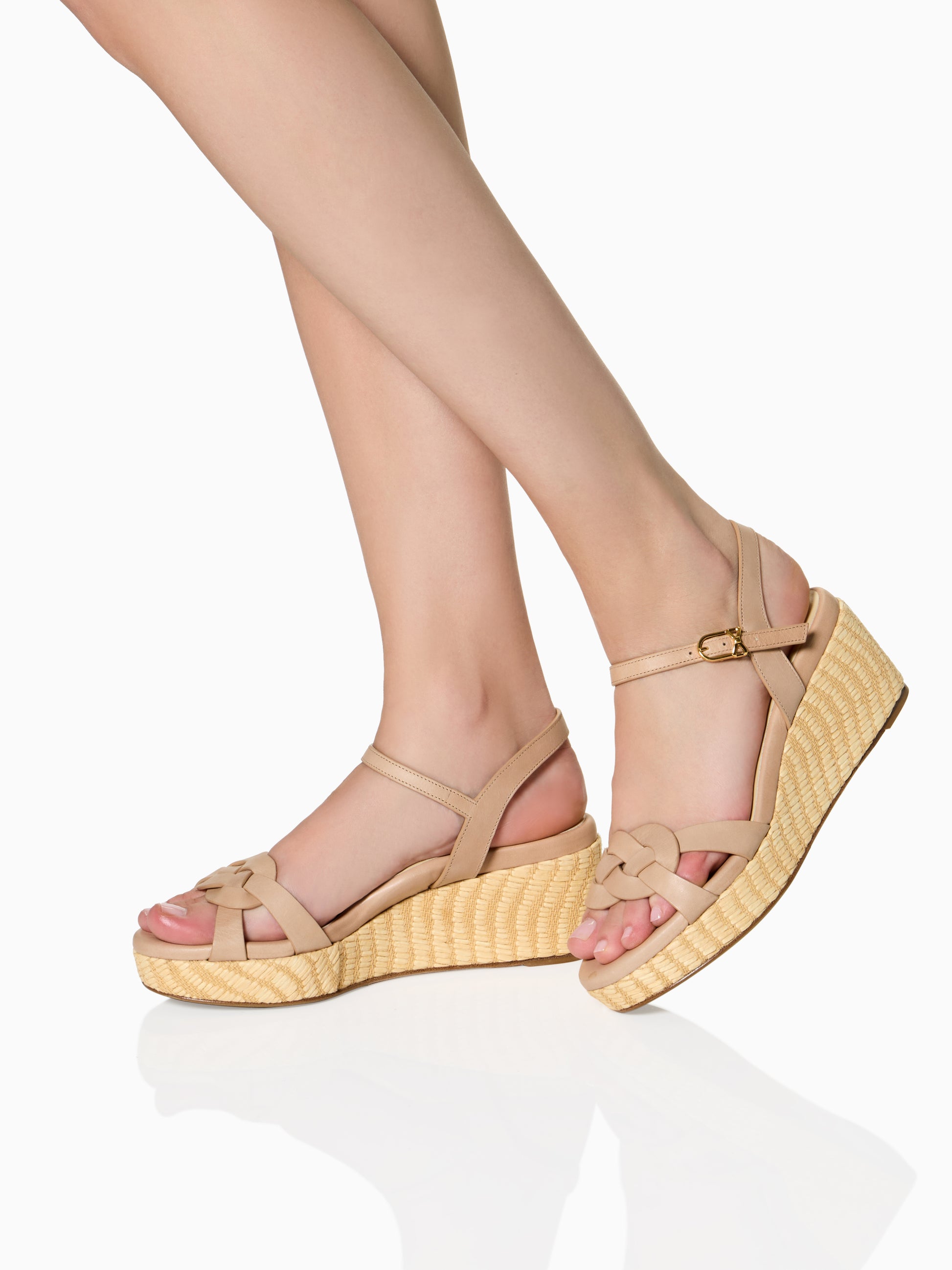 Perfect Dawn Wedge 50 in Sand Calf