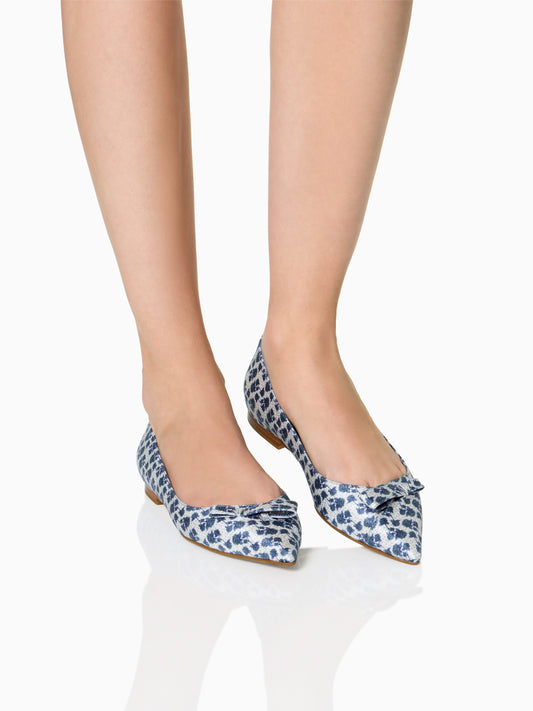 Natalie in Hydrangea Blue Silk