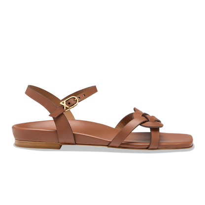 Perfect Dawn Sandal in Cognac Calf