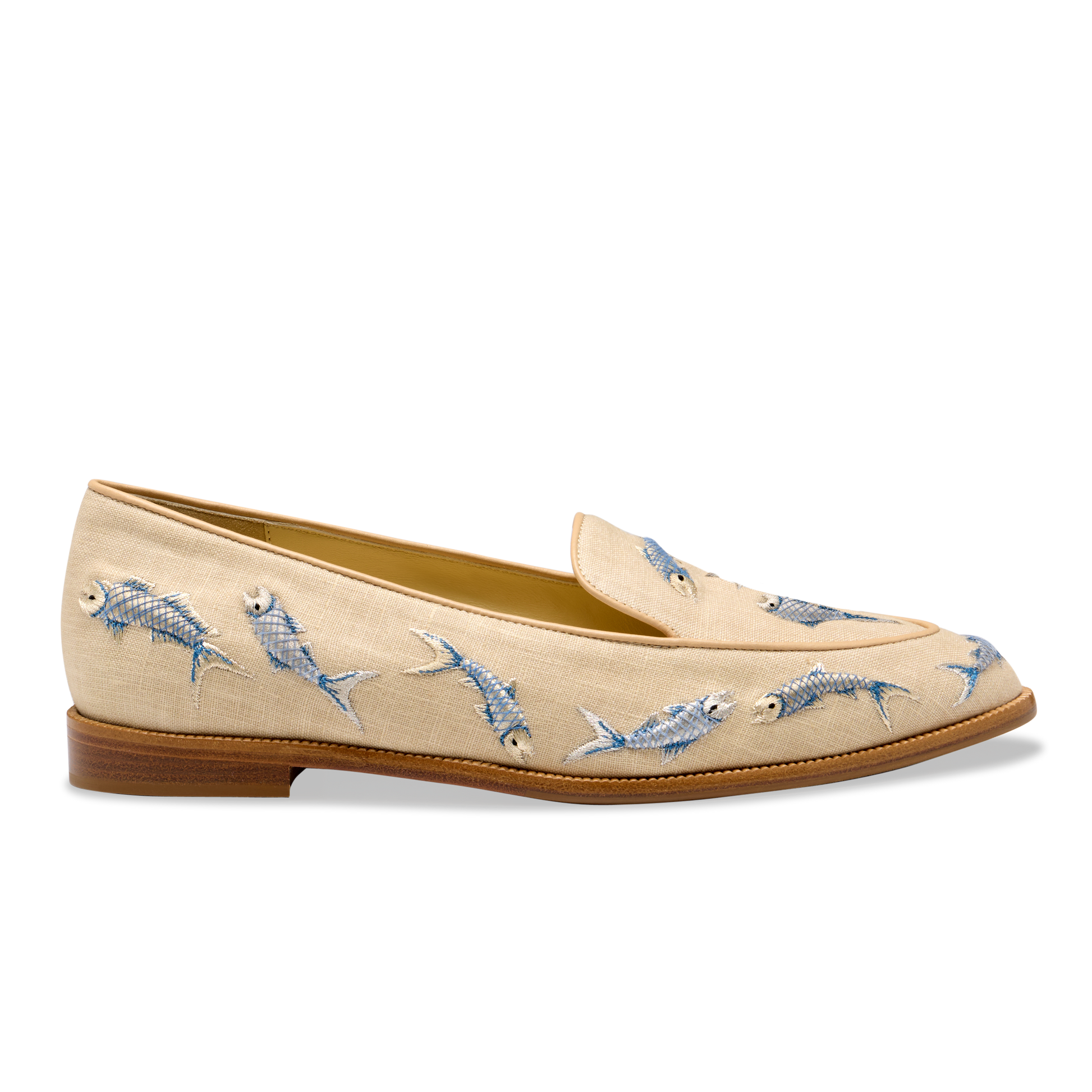 Judy Loafer in Bluefish Linen