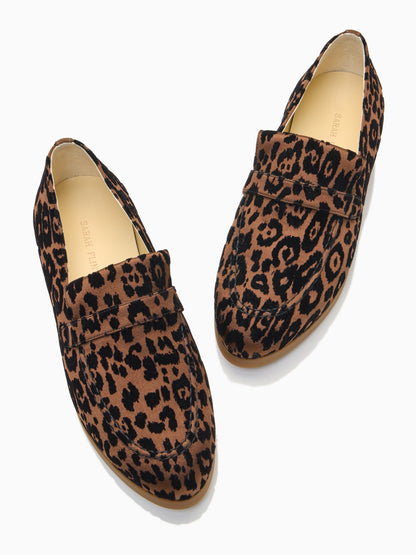 Alysia Sneaker in Leopard Burnout Velvet