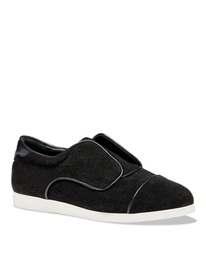 Crosstown Sneaker in Black Crosta