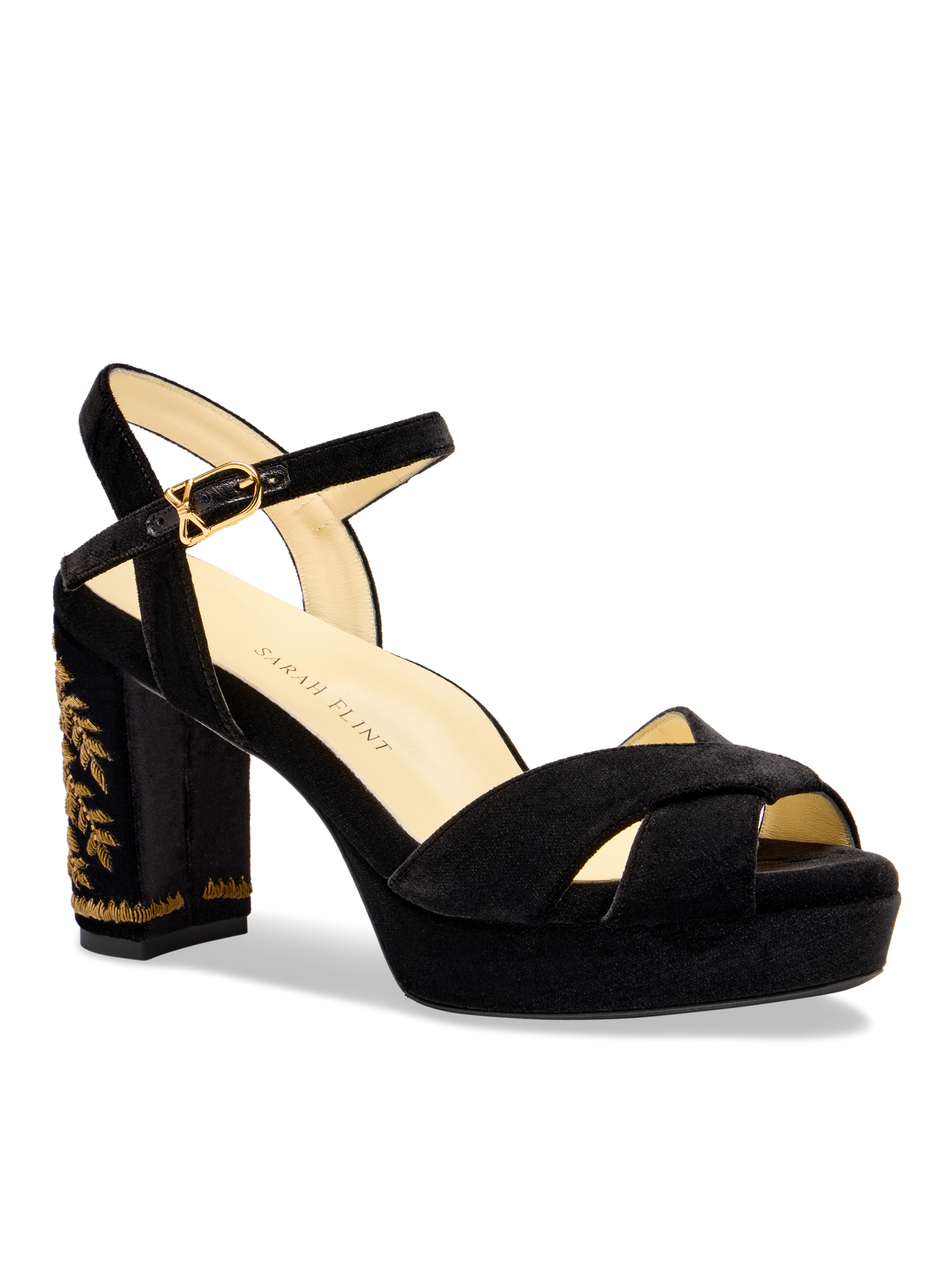 Perfect Crossover Platform 80 in Black Velvet