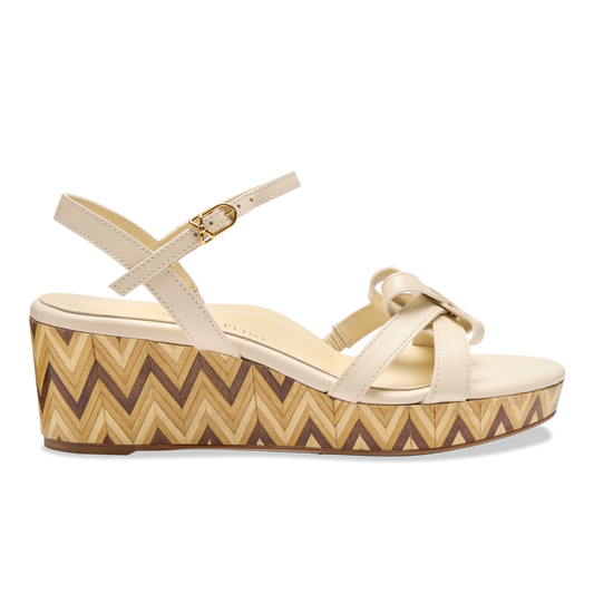 Mirjana Wedge 50 in Desert Calf