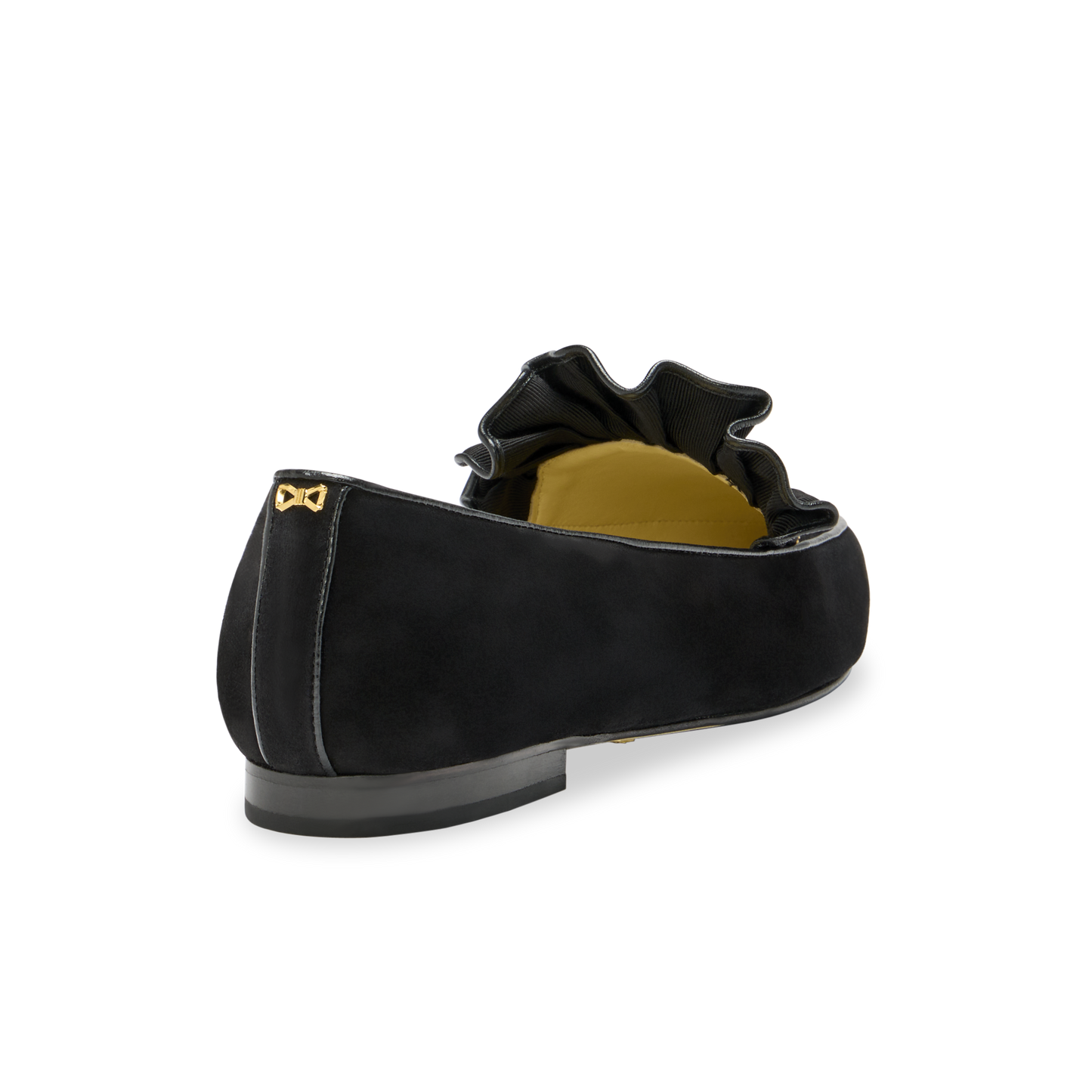 Gudel in Black Suede and Gold Chain