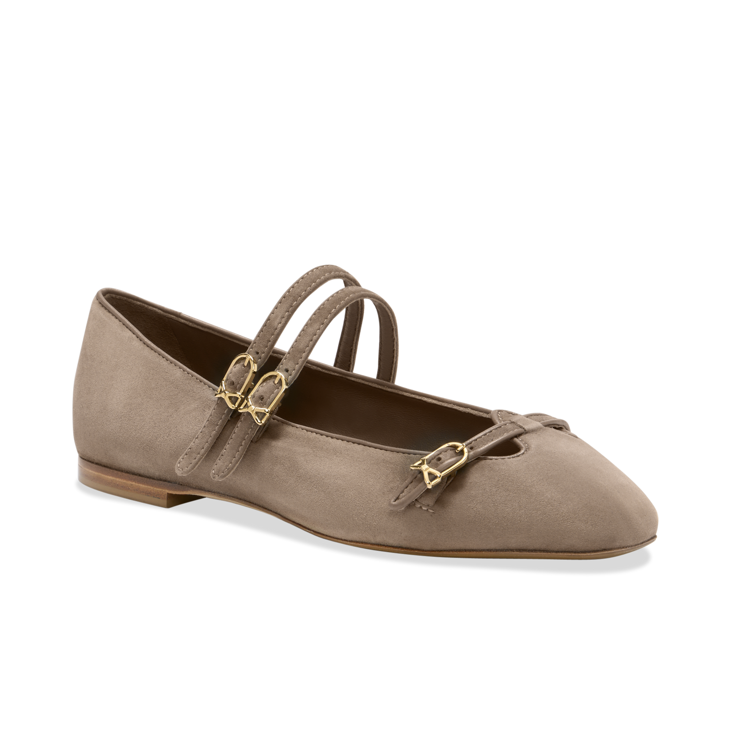 Mary Gail Mary Jane in Taupe Suede