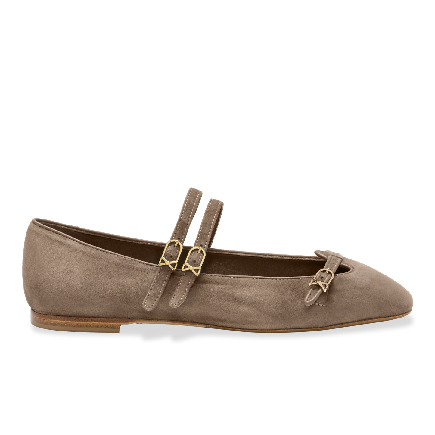 Mary Gail Mary Jane in Taupe Suede