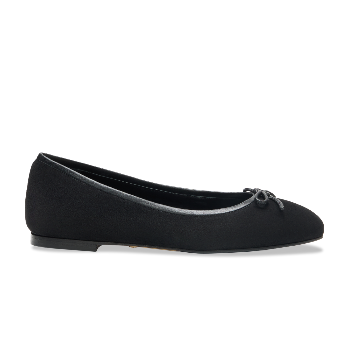 Perfect Ballet Flat in Black Suede