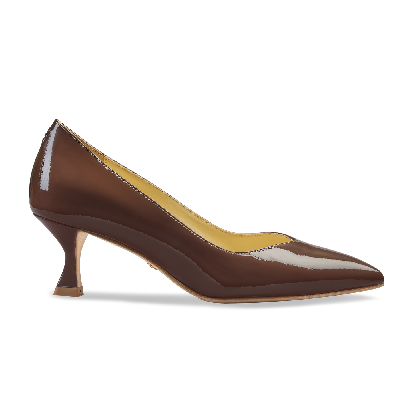 Perfect Kitten Pump 50 in Deep Mocha Patent